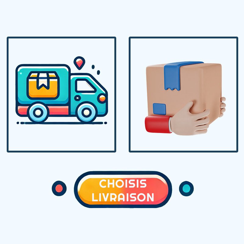 Choisis llle mode de livraison